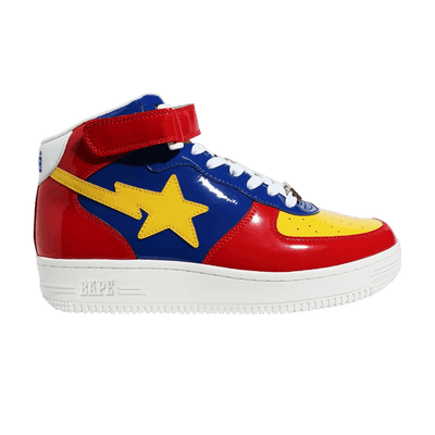A Bathing Ape Bape Sta Mid Red Yellow Blue (2020)