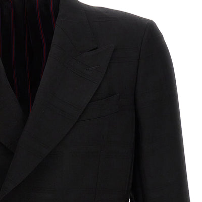 Etro Check Double-breasted Blazer