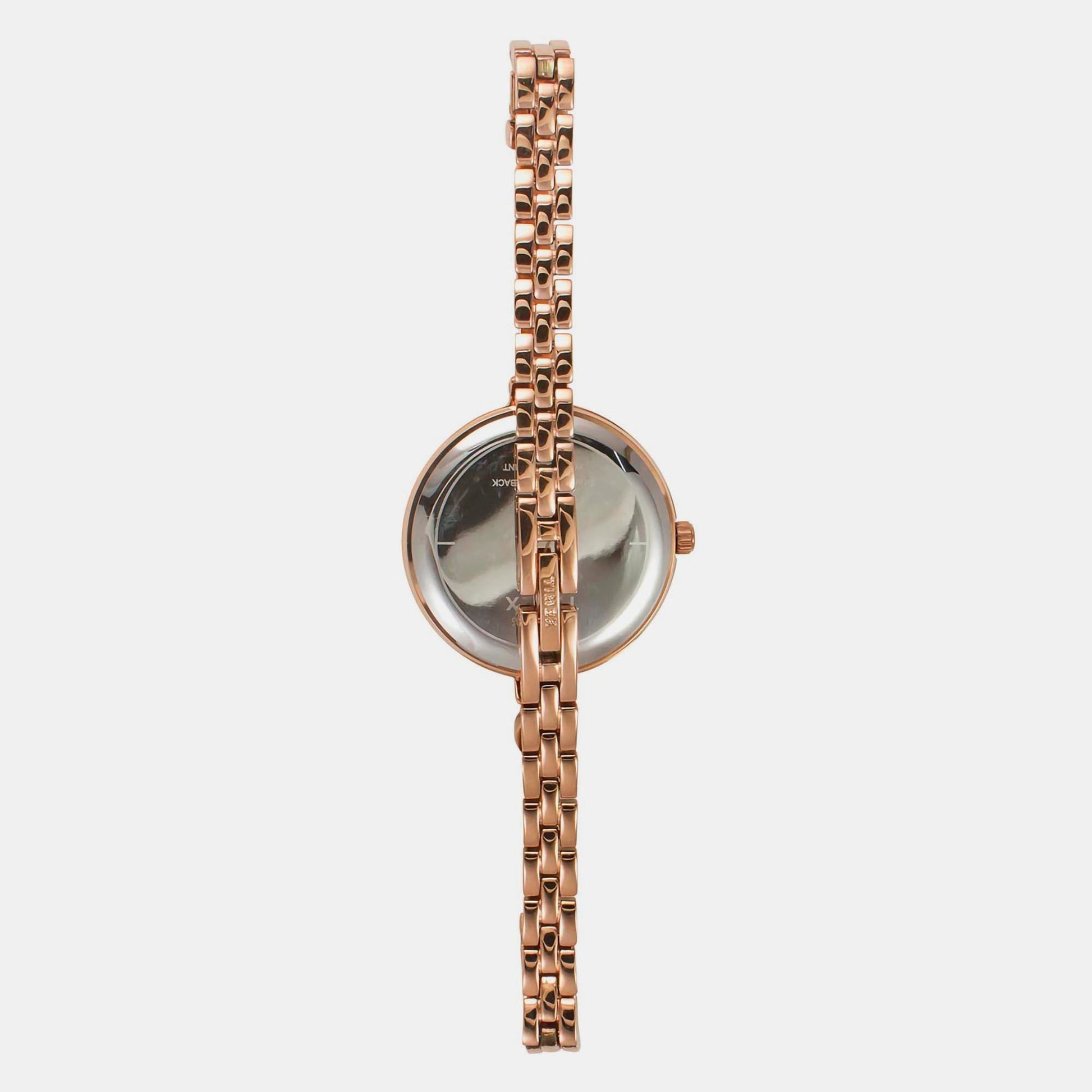 Fria Women Quartz Brown Dial Analog Brass Watch TWEL18403