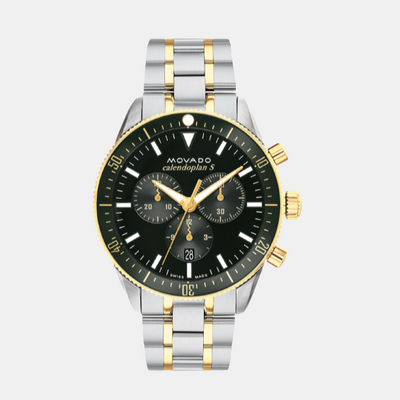Heritage Men Quartz Green Dial Chronograph Stainless Steel Watch 3650167
