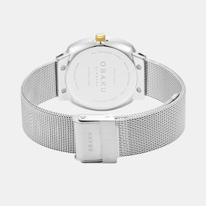 Felt Lille Women Quartz Silver Dial Analog Stainless Steel Watch V273LDFIMC