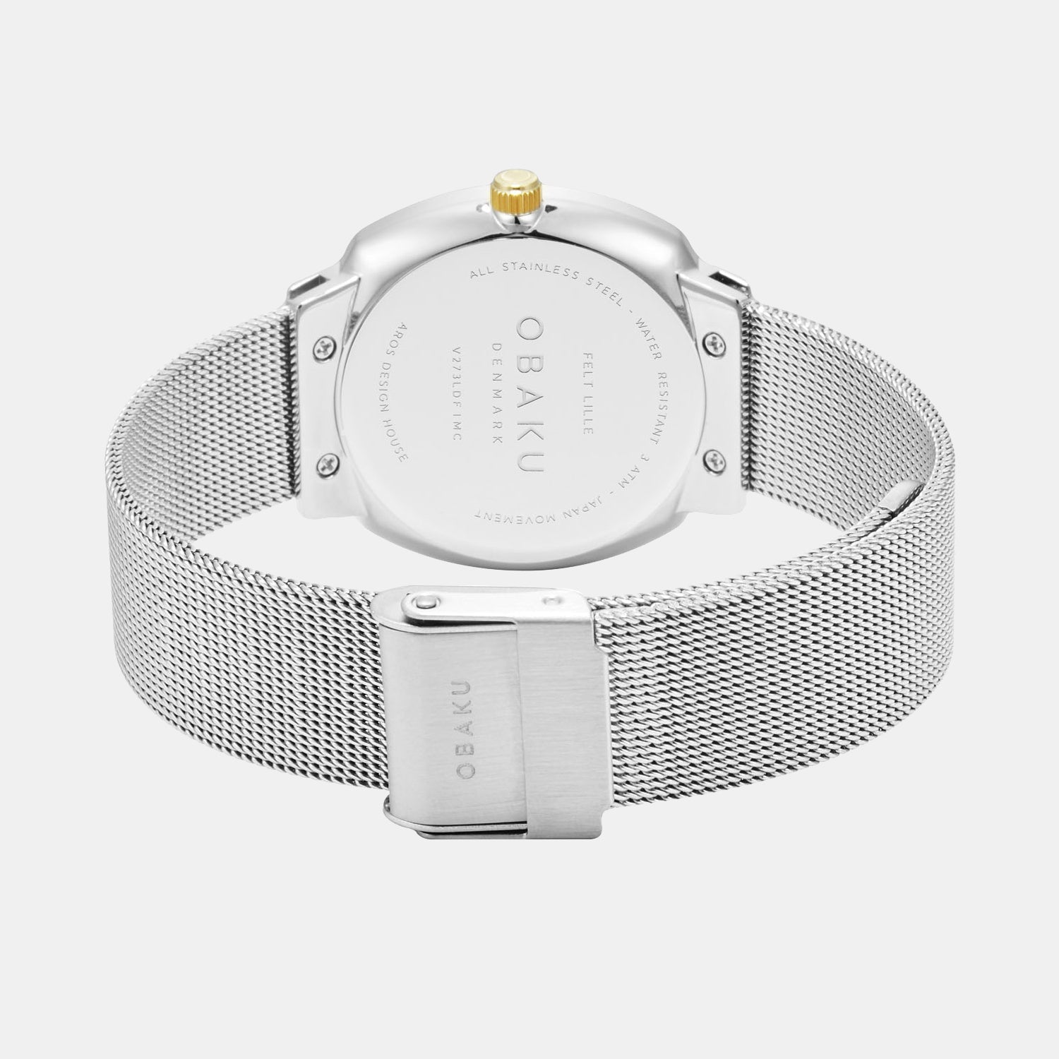 Felt Lille Women Quartz Silver Dial Analog Stainless Steel Watch V273LDFIMC