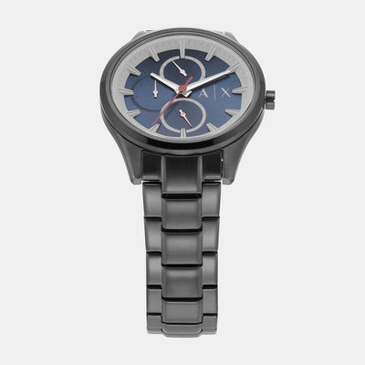 Dante Men Quartz Blue Dial Chronograph Stainless Steel Watch AX1871