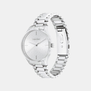Ck Iconic Unisex Quartz Silver Dial Analog Stainless Steel Watch 25200168