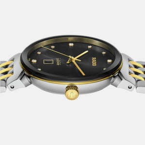 Florence Women Quartz Black Dial Analog Stainless Steel Watch R48913743