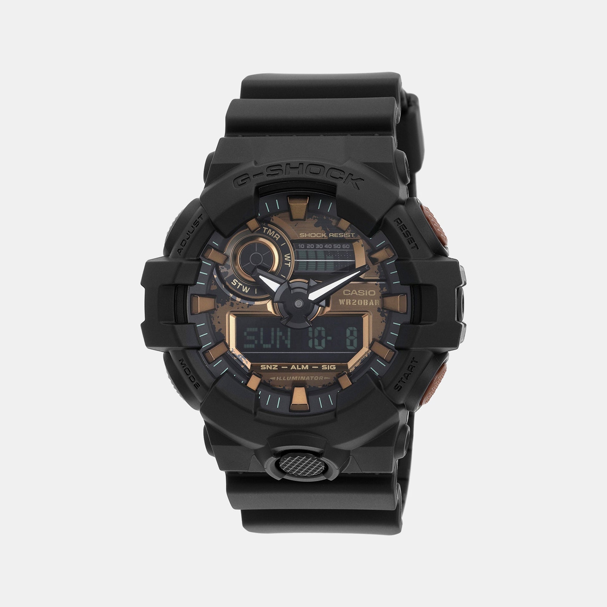 G-Shock Men Quartz Black Dial Analog-Digital Resin Watch G1389