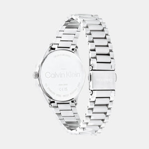 Ck Iconic Unisex Quartz Silver Dial Analog Stainless Steel Watch 25200168