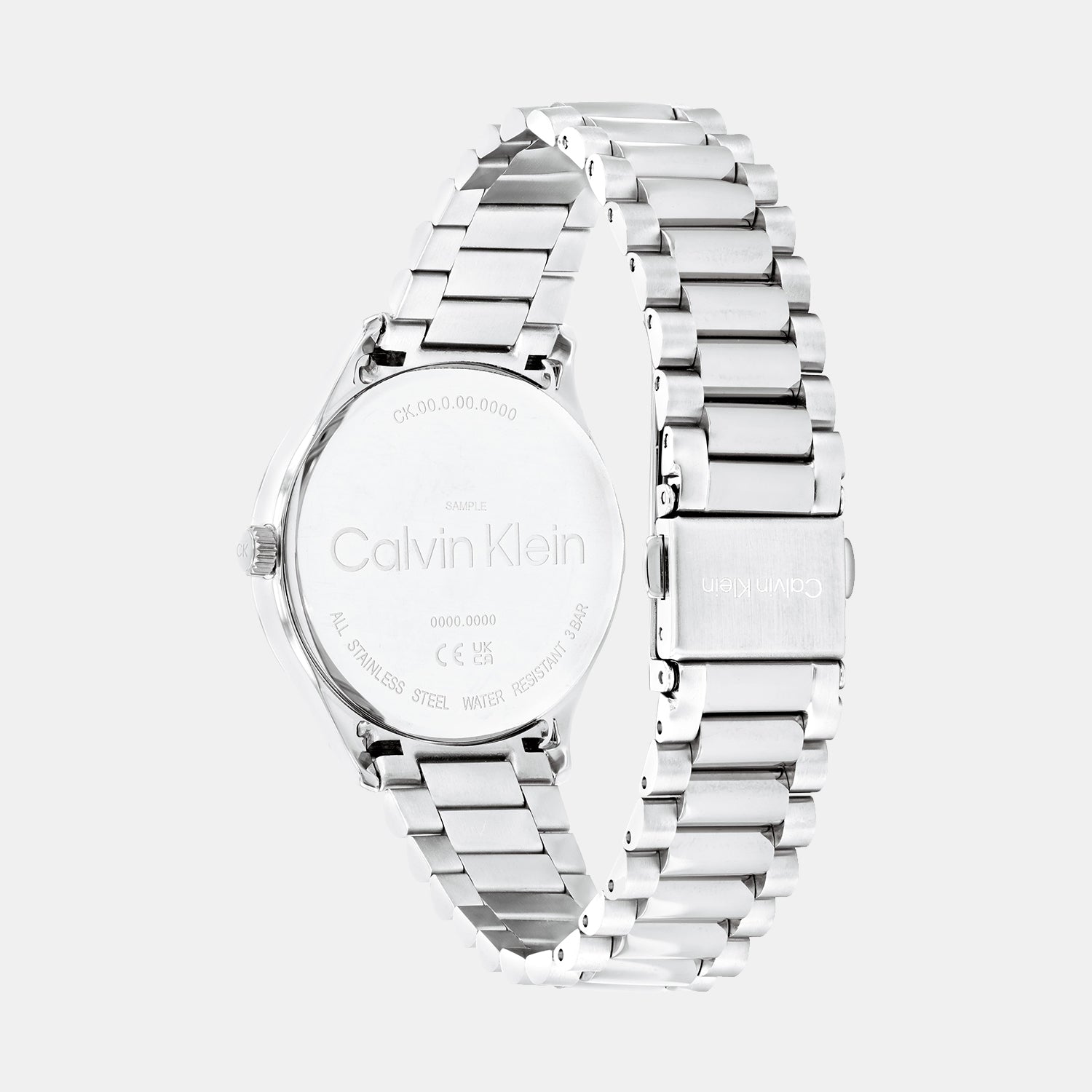 Ck Iconic Unisex Quartz Silver Dial Analog Stainless Steel Watch 25200168