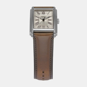 Carraway Men Quartz Cream Dial Analog Leather Watch FS6012