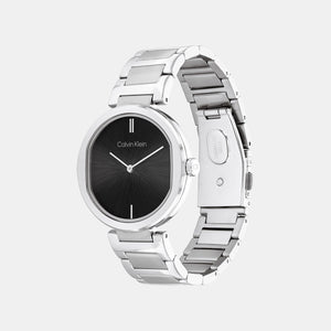 Ck Sensation Women Quartz Black Dial Analog Stainless Steel Watch 25200249