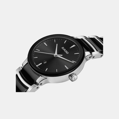 Centrix Women Quartz Black Dial Chronograph Ceramic Watch R30026152