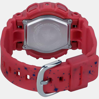 Baby-G Women Quartz Red Dial Analog-Digital Resin Watch B203