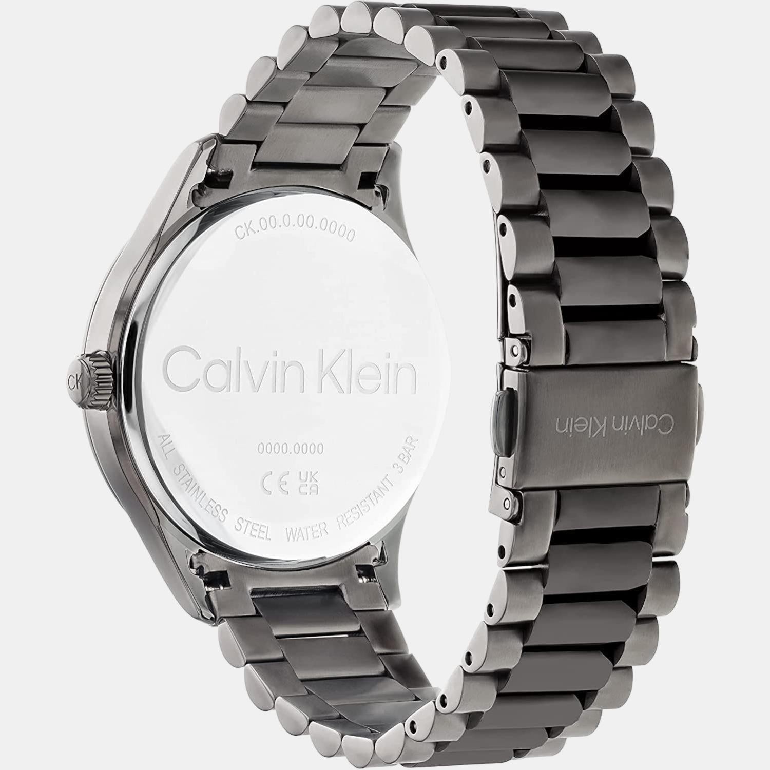 Ck Iconic Unisex Quartz Green Dial Analog Stainless Steel Watch 25200164