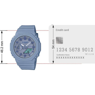 G-Shock Women Women Quartz Blue Dial Analog-Digital Resin Watch G1330