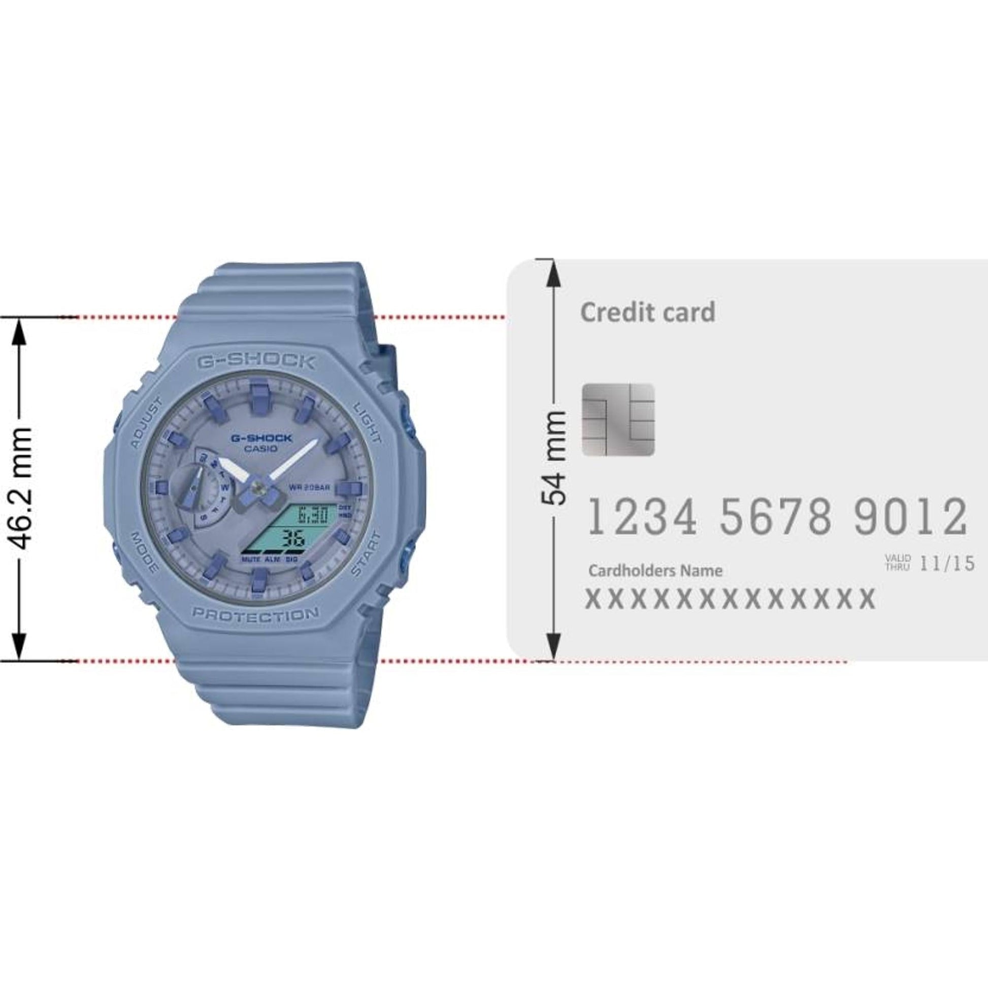 G-Shock Women Women Quartz Blue Dial Analog-Digital Resin Watch G1330