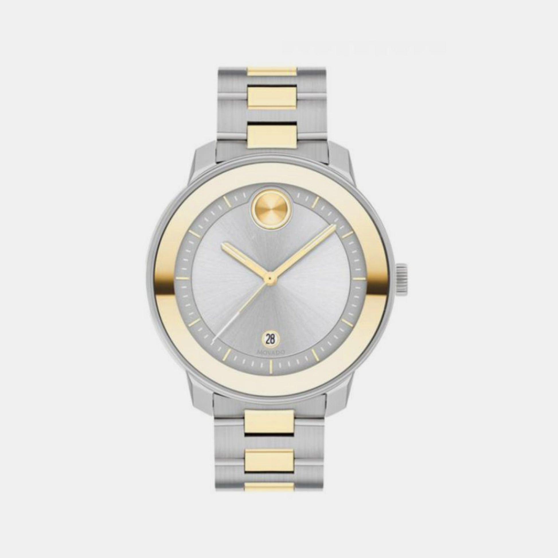Bold Women Quartz Silver Dial Analog Stainless Steel Watch 3600749
