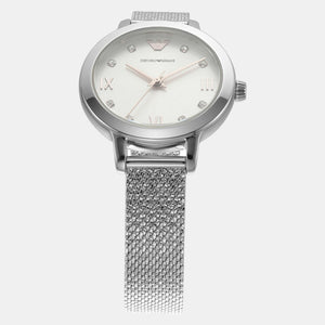 Helios (Cleo) Women Quartz White Dial Analog Stainless Steel Watch AR80065SET