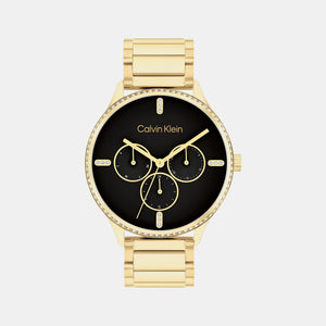 Ck Dress Women Quartz Black Dial Multi-Function Stainless Steel Watch 25200371