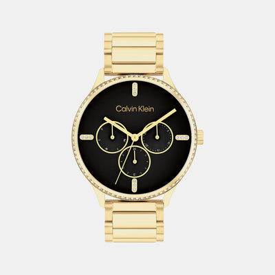 Ck Dress Women Quartz Black Dial Multi-Function Stainless Steel Watch 25200371