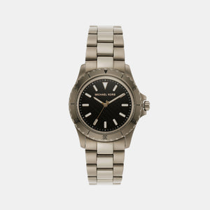 Everest Men Quartz Black Dial Analog Stainless Steel Watch MK9140