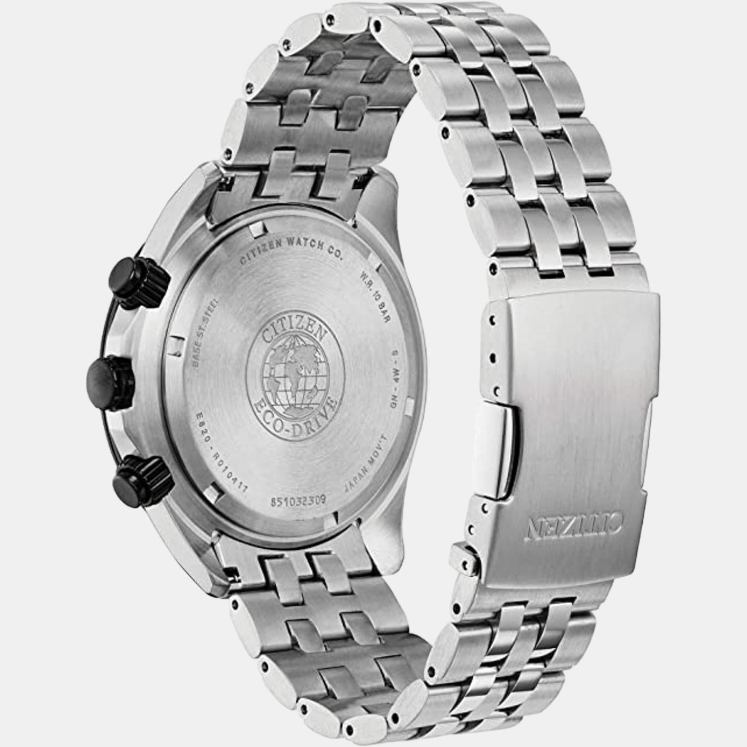 BI Men Quartz Blue Dial Chronograph Stainless Steel Watch BL5568-54L