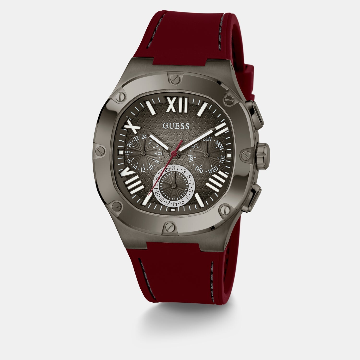 Headline Men Quartz Grey Dial Chronograph Silicone Watch GW0571G4