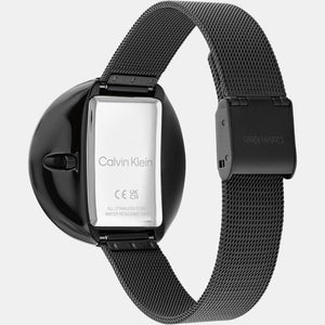 Circular Women Quartz Black Dial Analog Stainless Steel Watch 25200018