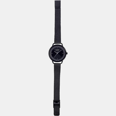 Enticer Women Quartz Black Dial Analog Stainless Steel Watch A1798