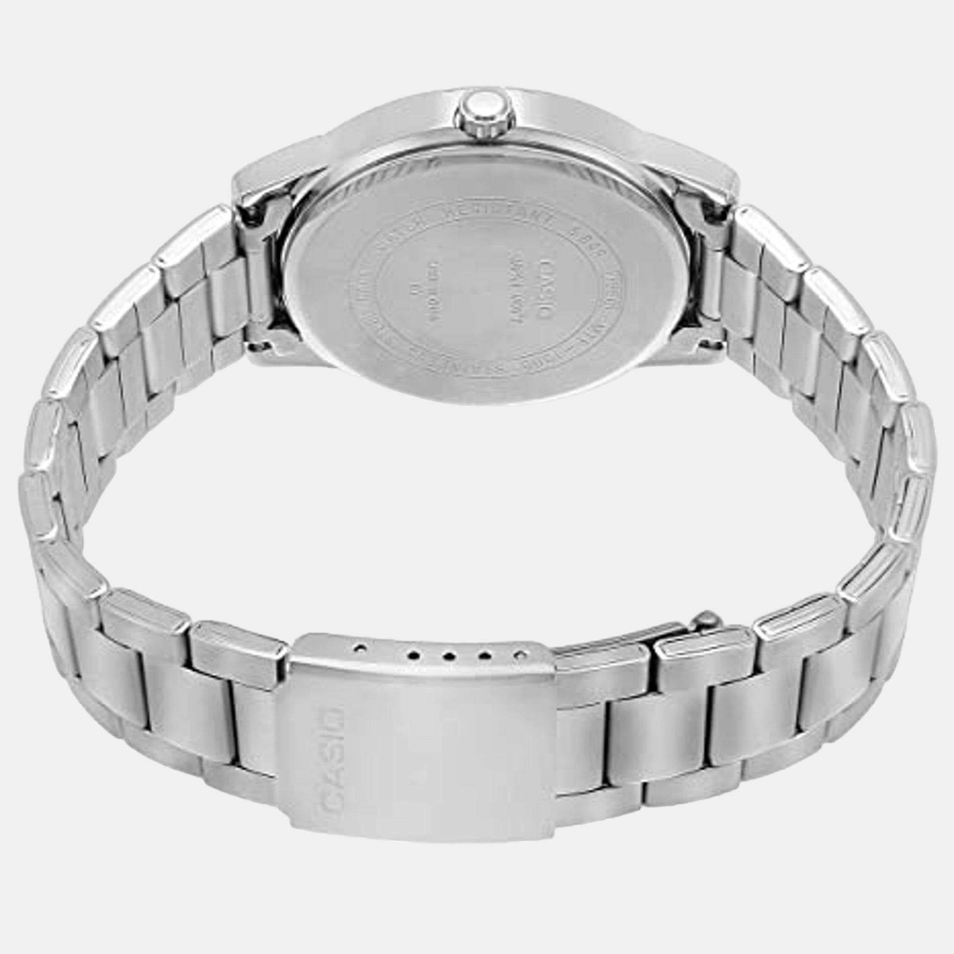 Enticer Men Quartz Silver Dial Analog Stainless Steel Watch A494