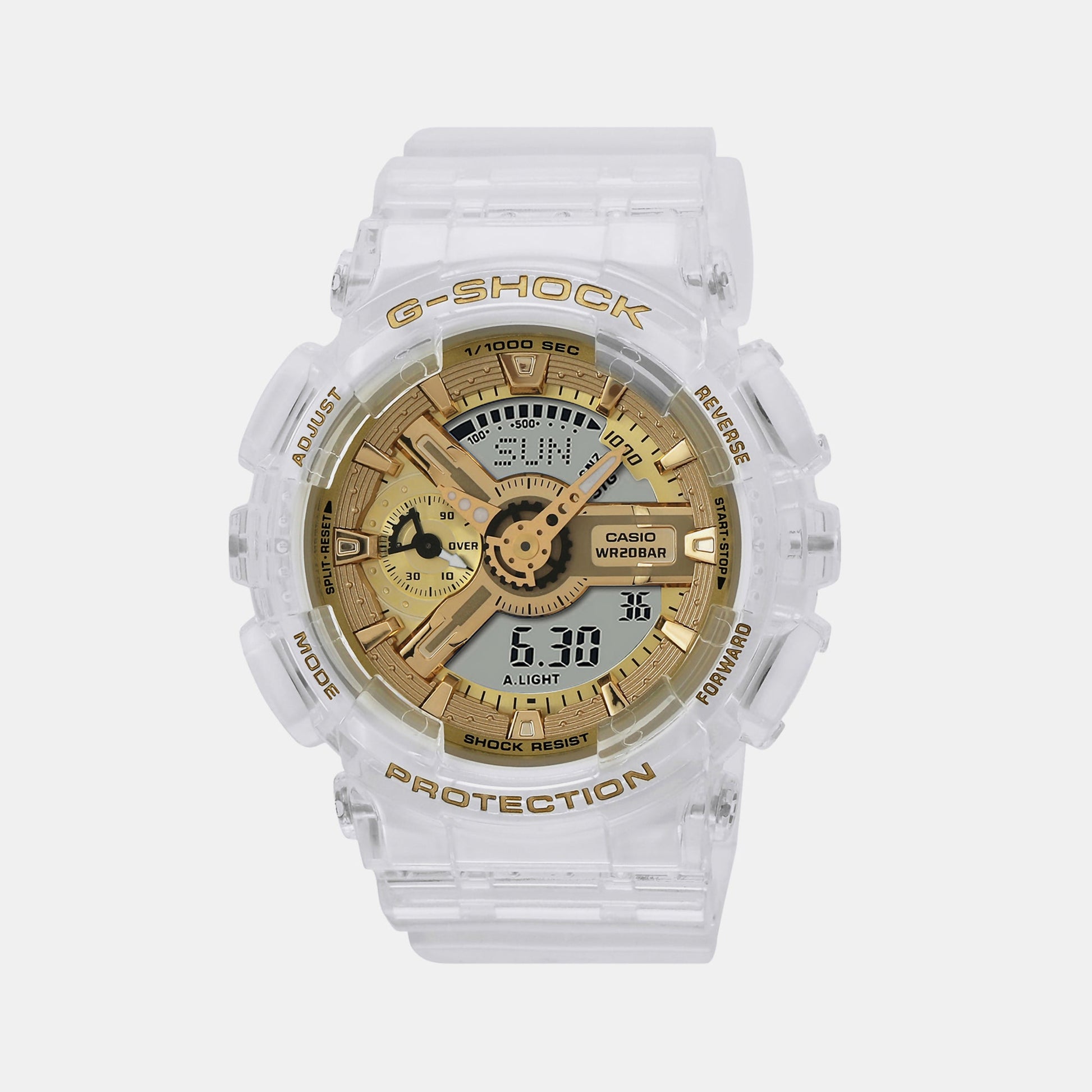 G-Shock Women Women Quartz Gold Dial Analog-Digital Resin Watch G1400