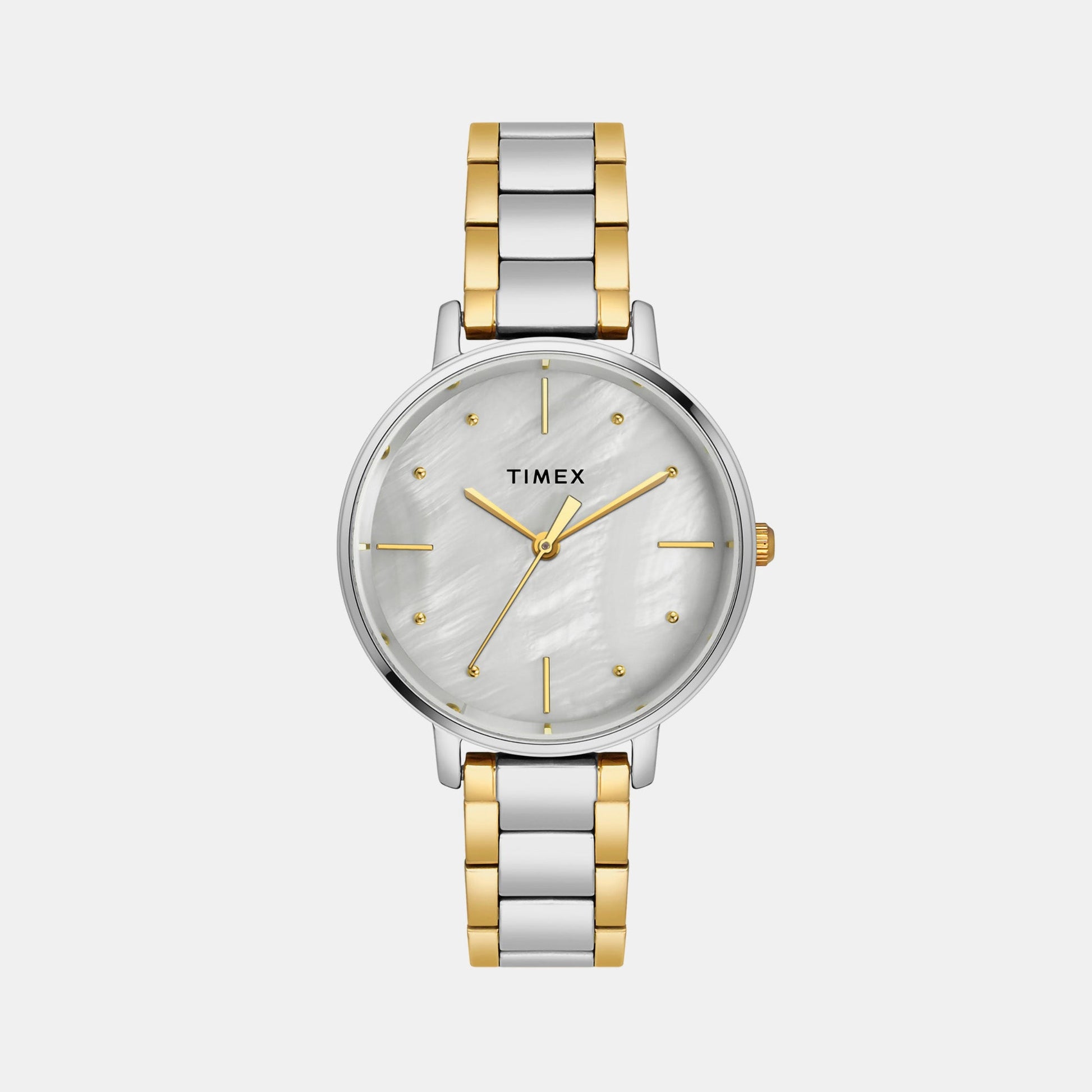 Classics Women Quartz Mother Of Pearl Dial Analog Stainless Steel Watch TWEL15808