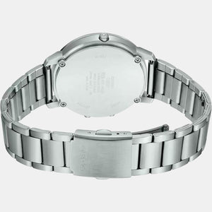 Enticer Men Quartz Black Dial Analog-Digital Stainless Steel Watch A1959