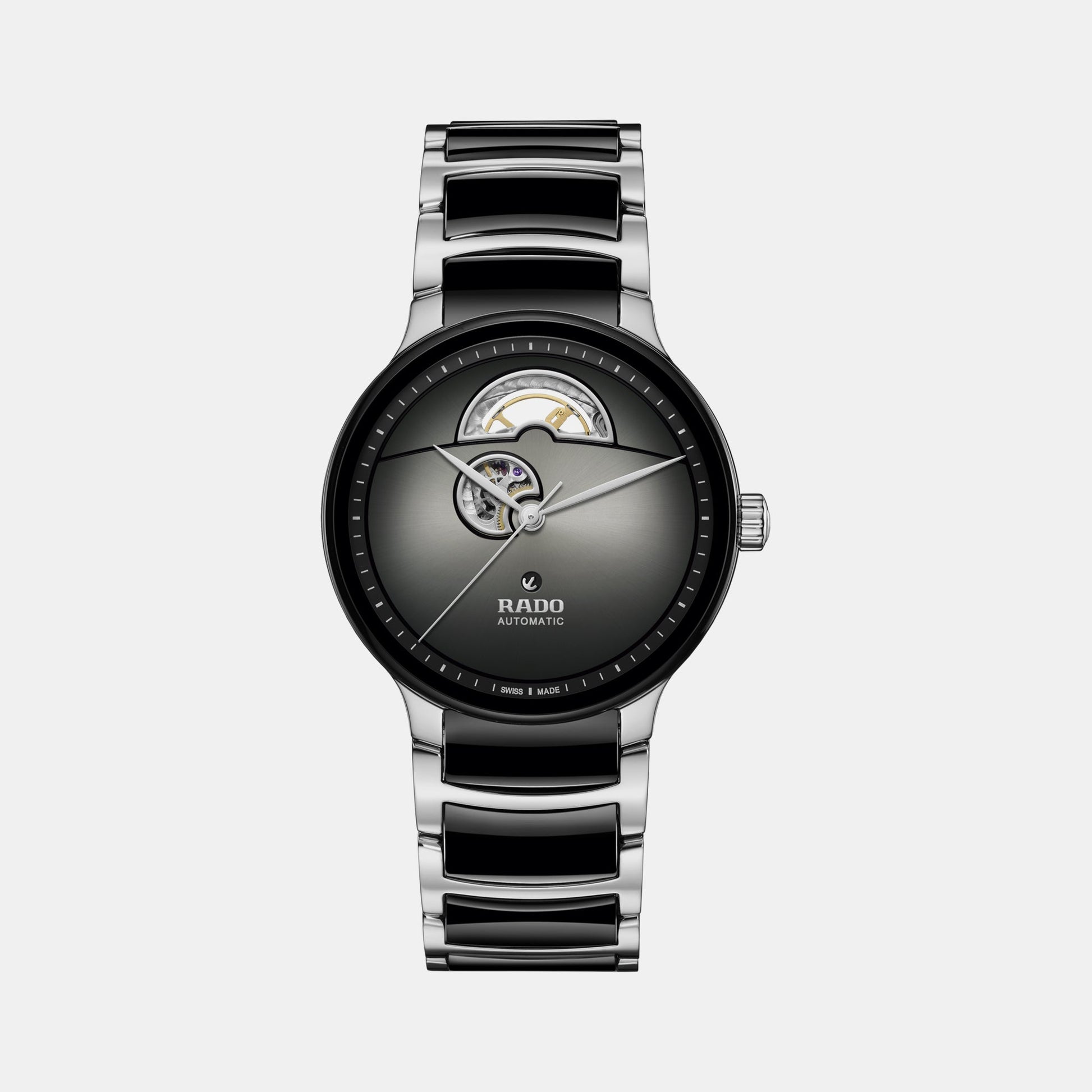 Centrix Men Automatic Black Dial Analog Ceramic Watch R30012152