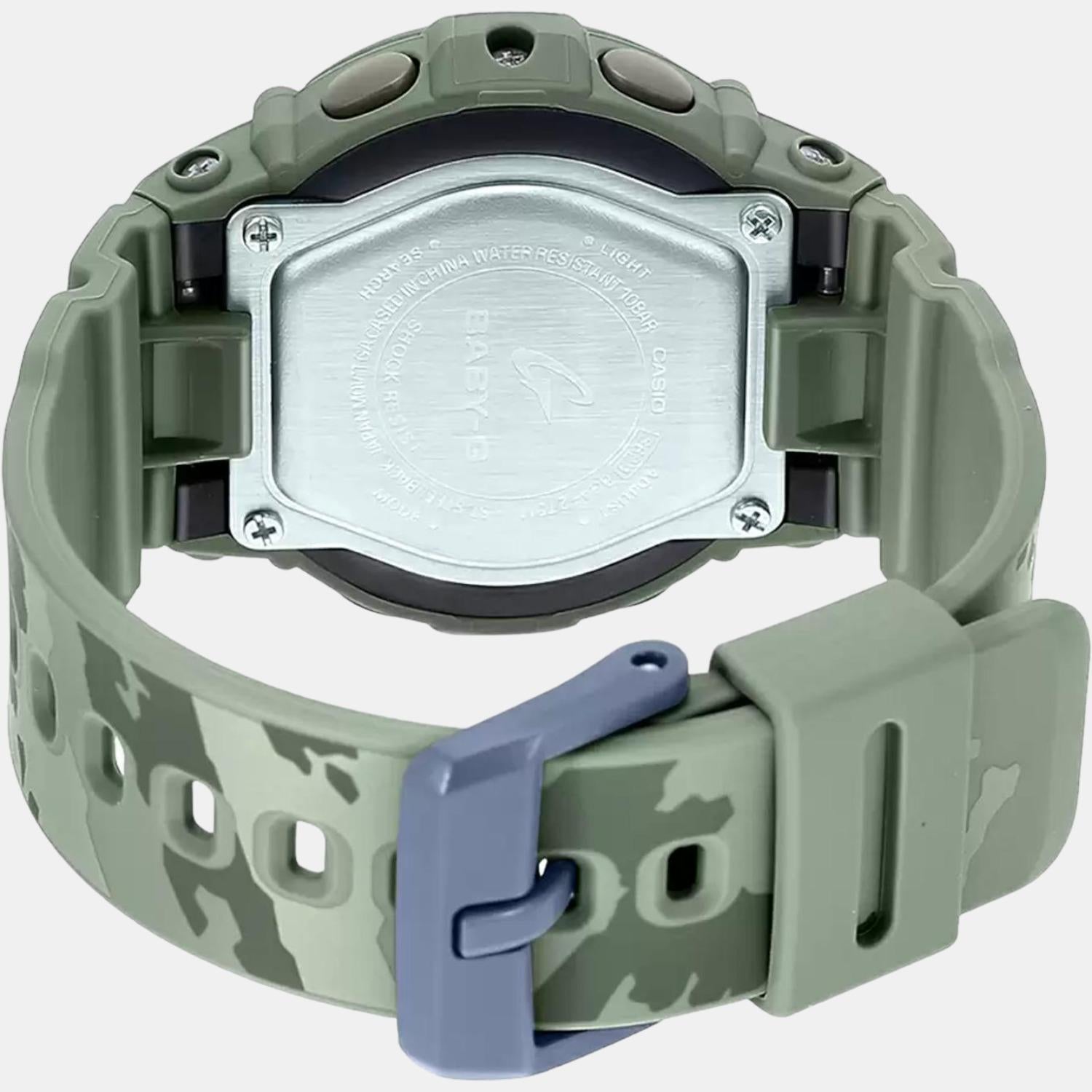 Baby-G Women Quartz Beige Dial Analog-Digital Resin Watch BX196