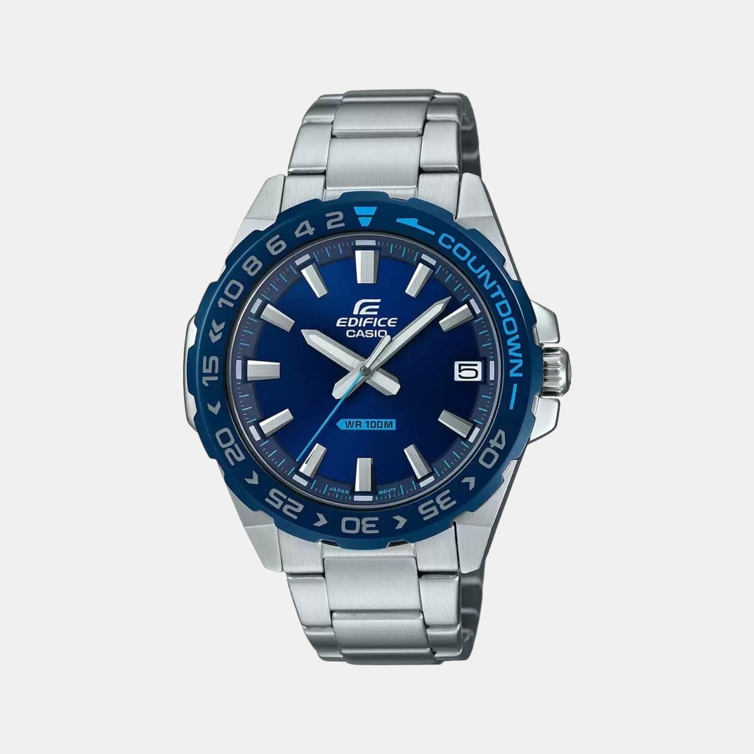 Edifice Men Quartz Blue Dial Analog Resin Watch ED482