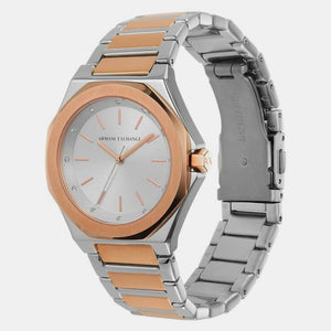 Andrea Women Quartz Silver Dial Analog Stainless Steel Watch AX4607
