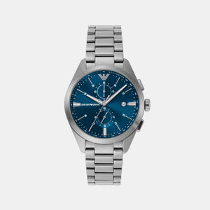 Claudio Men Quartz Blue Dial Chronograph Stainless Steel Watch AR11541