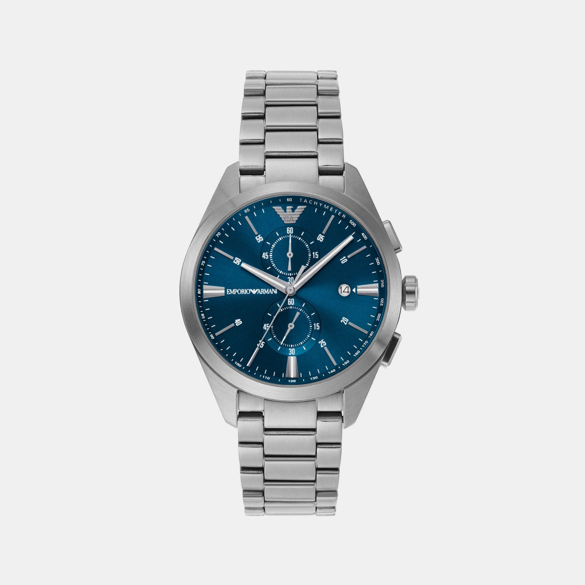 Claudio Men Quartz Blue Dial Chronograph Stainless Steel Watch AR11541