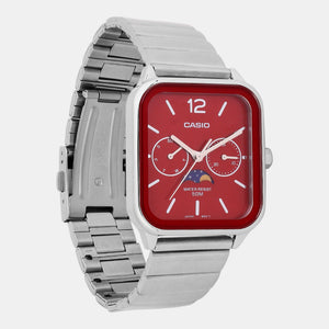 Enticer Men Quartz Red Dial Chronograph Stainless Steel Watch A2182
