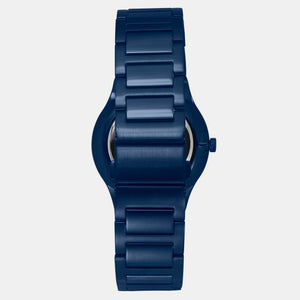E Class Men Quartz Blue Dial Analog Stainless Steel Watch TWEG23602