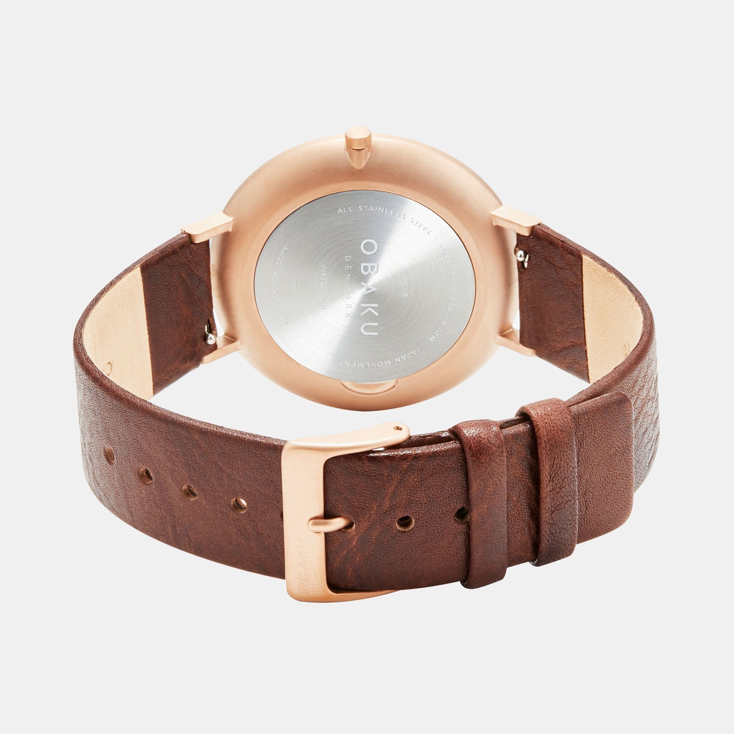 Folie Mahogany Men Quartz Silver Dial Analog Leather Watch V283GXVWRN
