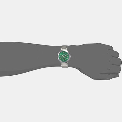 Enticer Men Quartz Green Dial Chronograph Stainless Steel Watch A1685
