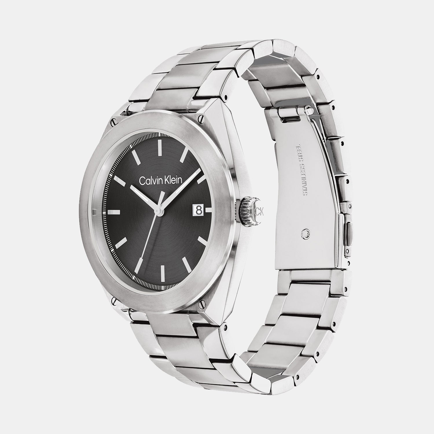 Casual Essentials Men Quartz Grey Dial Analog Stainless Steel Watch 25200196