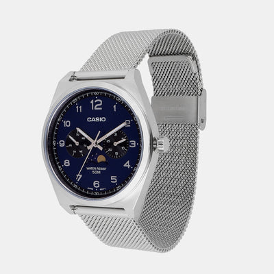 Enticer Men Quartz Blue Dial Chronograph Stainless Steel Watch A2179