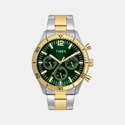 E Class Men Quartz Green Dial Chronograph Stainless Steel Watch TWEG22201