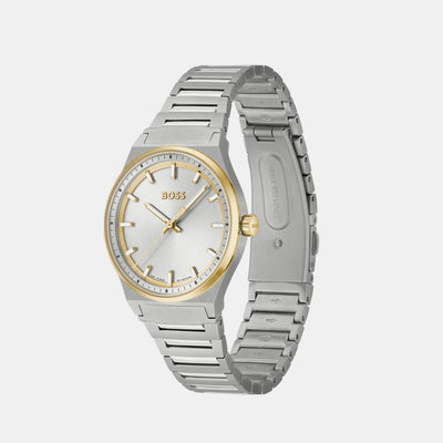 Candor Women Quartz Silver Dial Analog Stainless Steel Watch 1502734