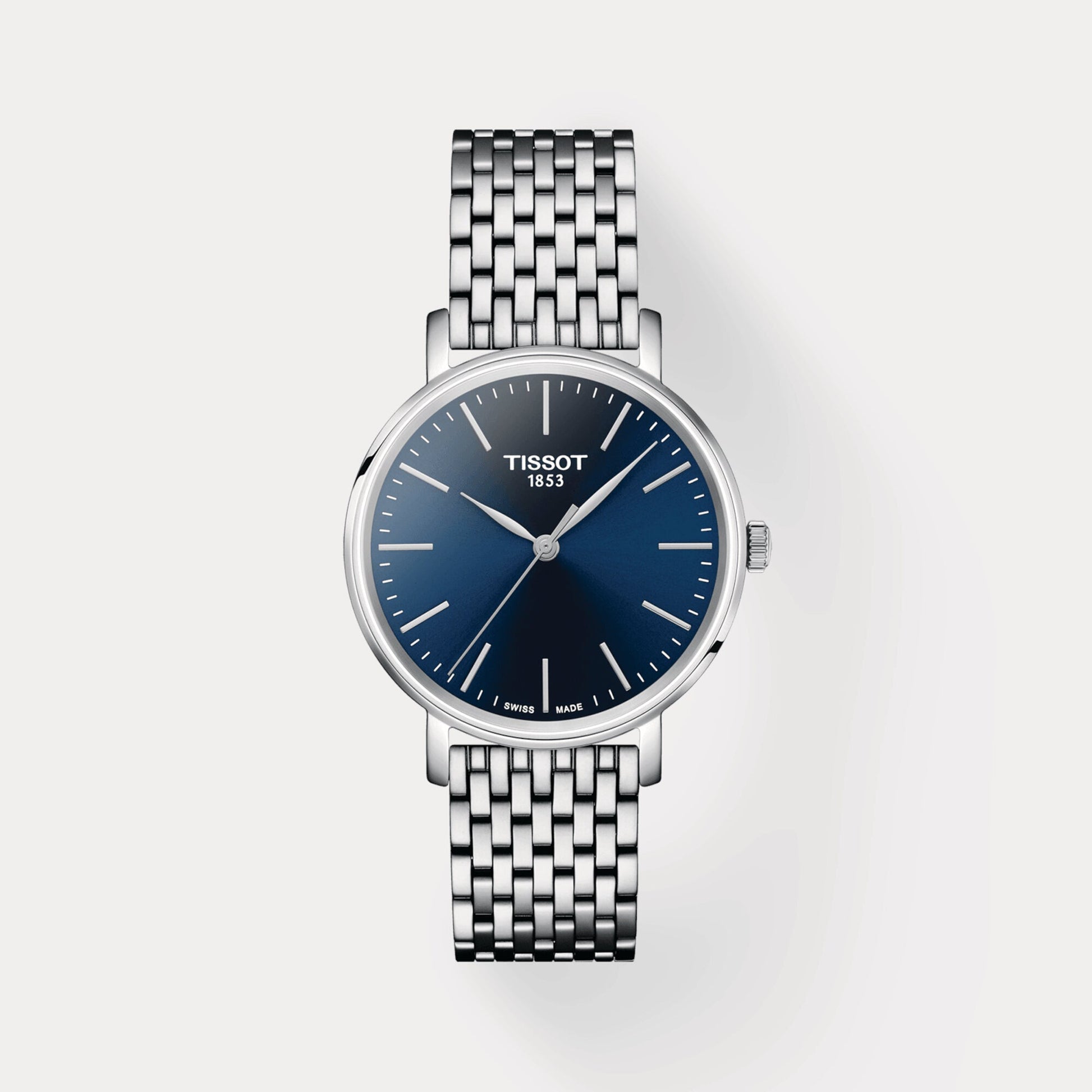 Everytime Unisex Quartz Blue Dial Analog Stainless steel Watch T1432101104100