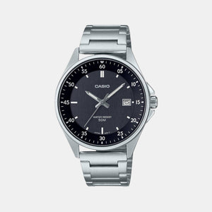 Enticer Men Quartz Black Dial Analog Stainless Steel Watch A2099