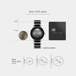 Centrix Men Automatic Black Dial Analog Ceramic Watch R30012152