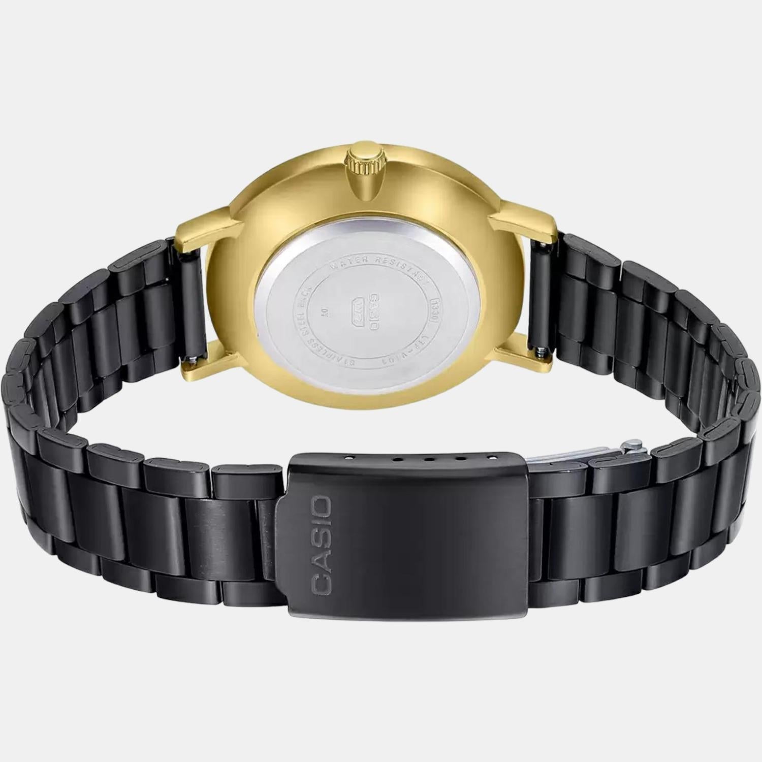 Enticer Women Quartz Yellow Dial Analog Stainless Steel Watch A1956